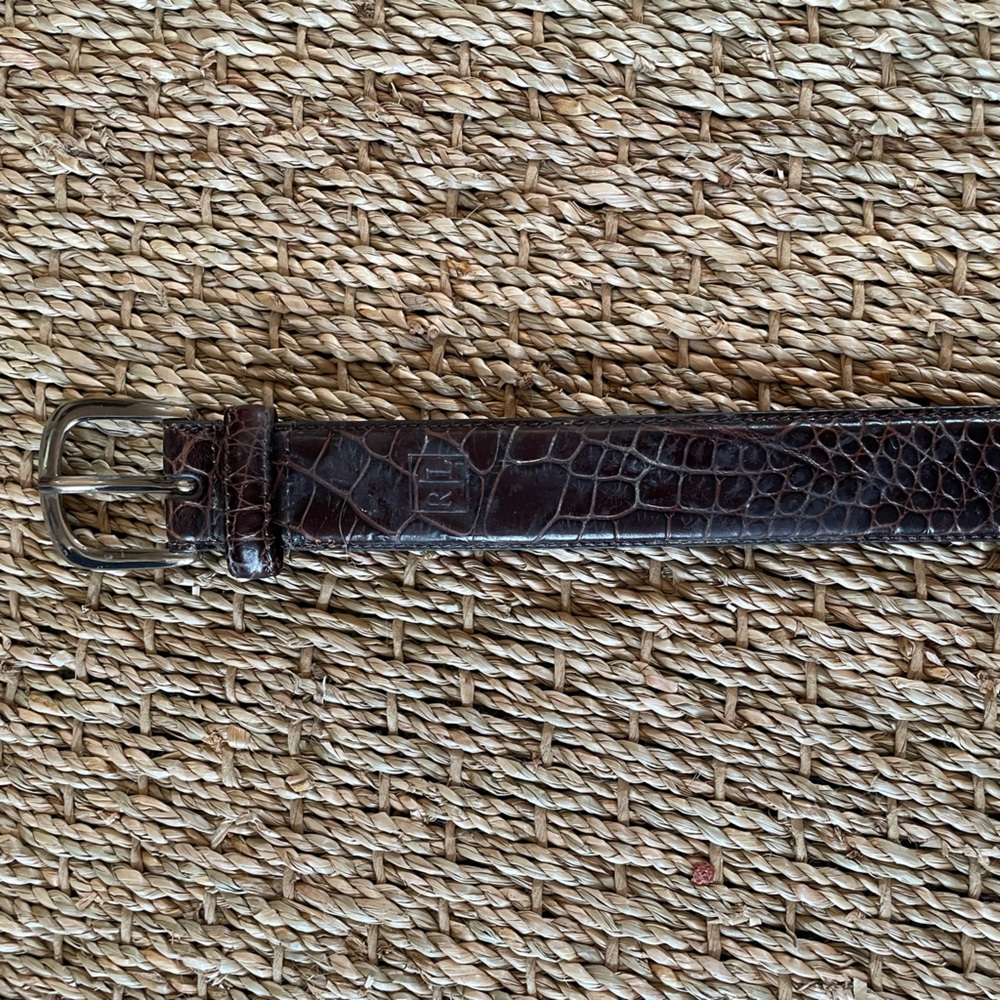Ralph Lauren croc belt